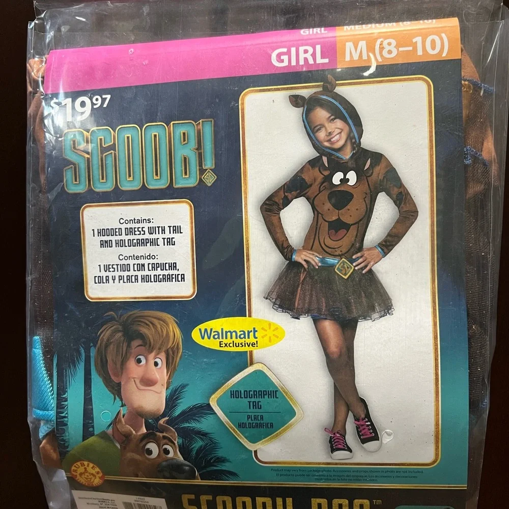 Scooby Doo Costume - Girls Med